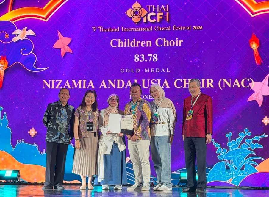 Nizamia Andalusia Choir Wins Gold Medal at Thailand International Choral Festival 2026